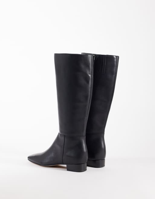 Dolce Vita Tywin knähöga boots i svart läder, 4 av 4