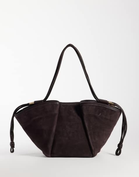 Dolce VitaMaro Schulter-Shopper aus Wildleder in Schokobraun - view 1