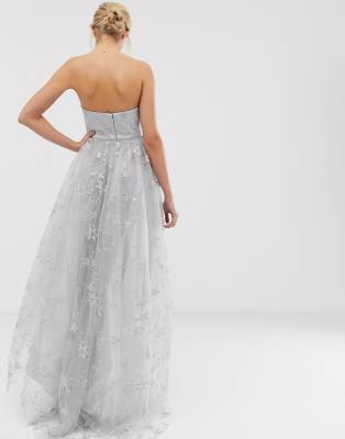 bandeau maxi dress prom