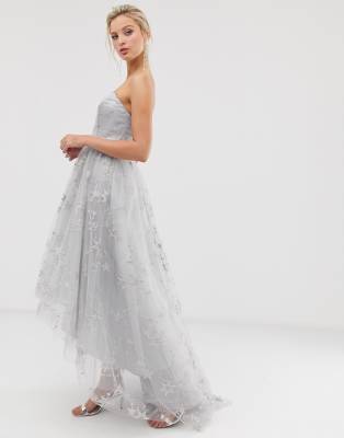 bandeau maxi dress prom