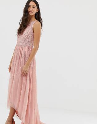 one shoulder high low dress