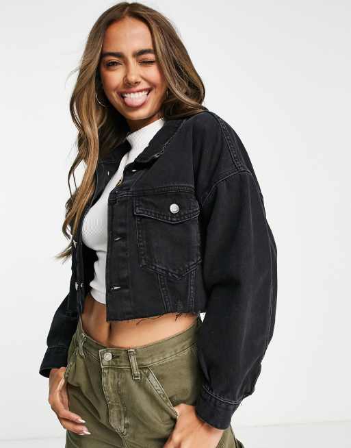 Don't Think Twice - Giacca di jeans corta oversize 