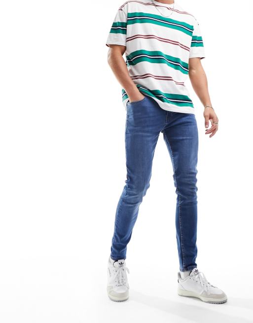 Don't Think Twice - Jean stretch coupe ultra skinny - Bleu moyen, 3 de 5