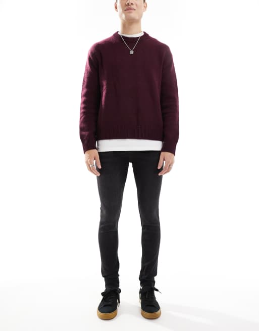 Don't Think Twice - Jean stretch ultra skinny - Noir délavé