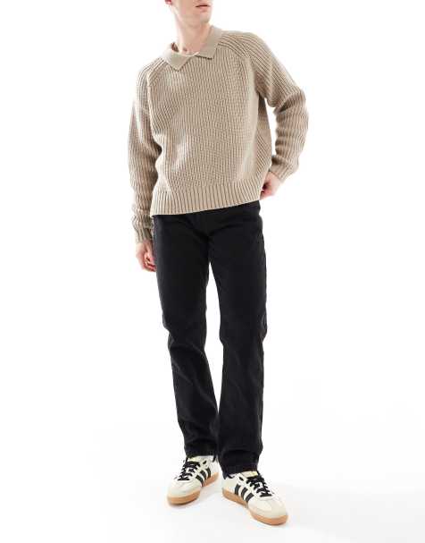 Don't Think Twice - Jeans dritti rigidi nero slavato - view 1