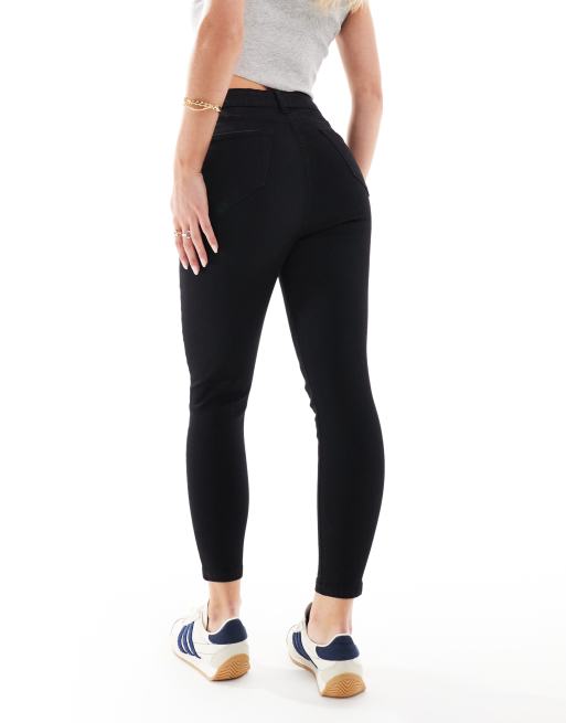 Don't Think Twice Petite - Ellie - Jeans skinny a vita alta, colore nero, 3 di 5