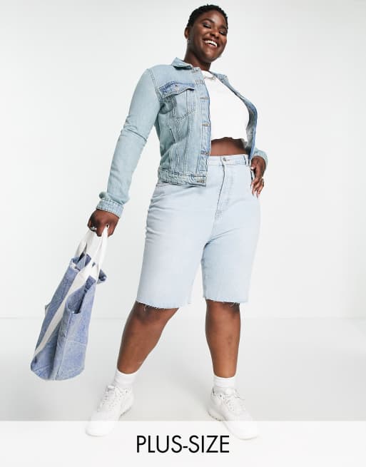 Don't Think Twice Plus - Giacca di jeans slim 