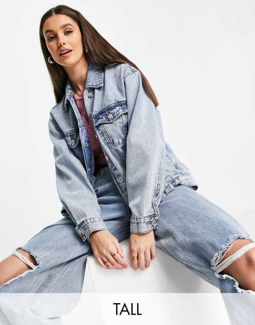 Don't Think Twice Tall - Giacca di jeans oversize 