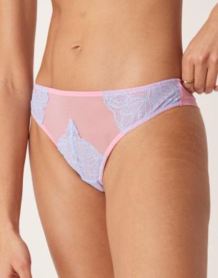 Dora Larsen Annabel Lace Padded Triangle Bra In Multi