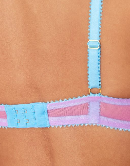 Dora Larsen Pippa tulle high apex underwire bra in lilac | ASOS