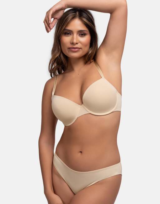 Dorina 2-pack louise light padded demi black/beige bra in black/beige, 3 of 4