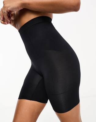 Thumbnail - Dorina - Absolute Sculpt - Nahtlose High-Control-Shorts in Schwarz mit hoher Taille