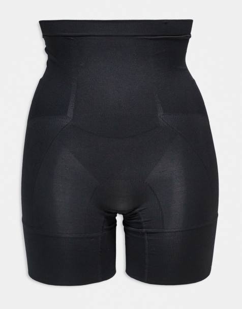 Dorina absolute sculpt scoop back high waisted boyshorts in black - view 1