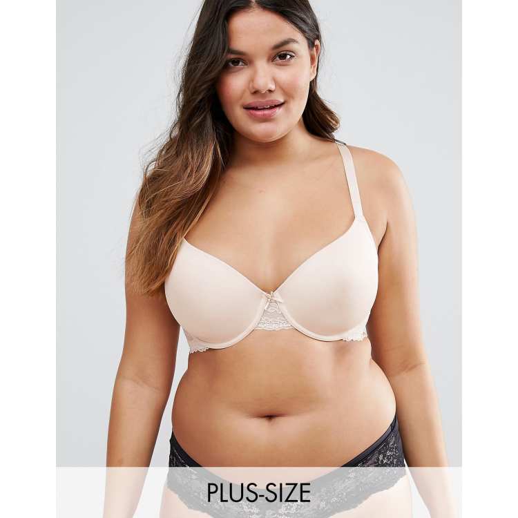 Adele Reggiseno Ovattato Morbido Donna – In Microfibra Di Poliammide-Elastan Con Pizzo Tonico