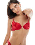 [Dorina] Dorina Amar light padded demi bra in red 16 B RED