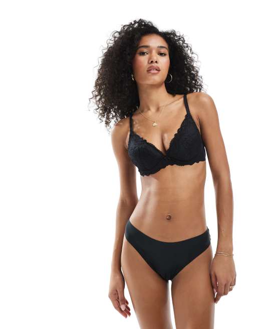 Dorina Angie 2 pack lace bra in black and beige, 4 of 4