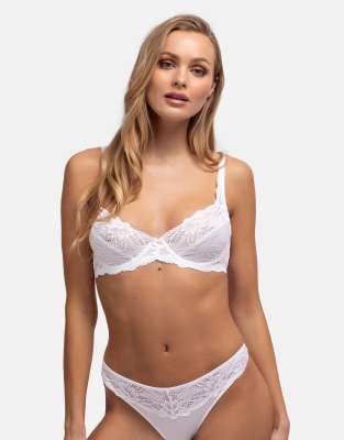 Dorina Angie non padded underwire white bra in white