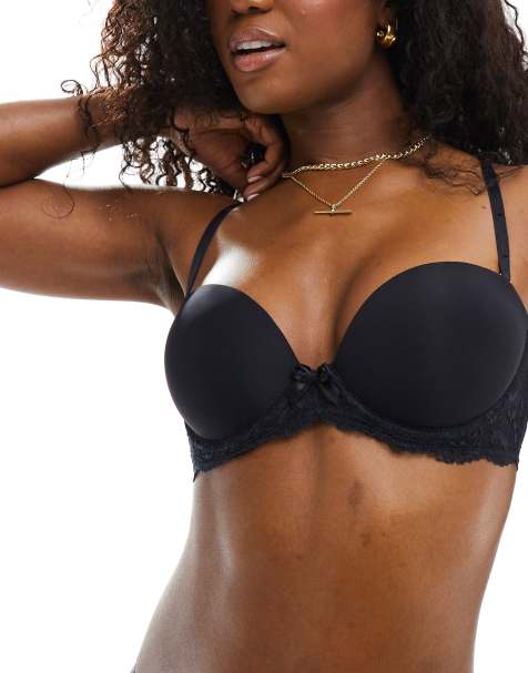 Dorina Blair super push up Tshirt bra with removeable straps in black  - view 1