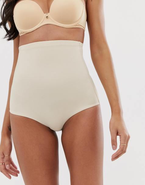 Dorina – Bridget – Formender Kontur-Slip in Beige mit hohem Bund - view 1