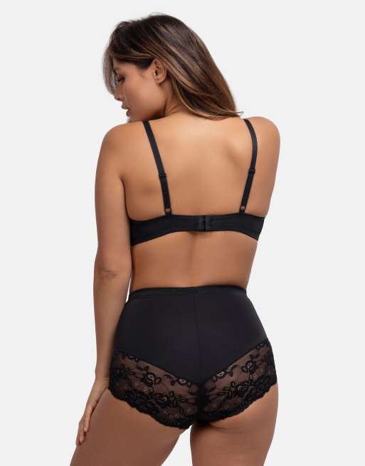 Dorina Brigitte mid waist brief black in black, 2 of 4