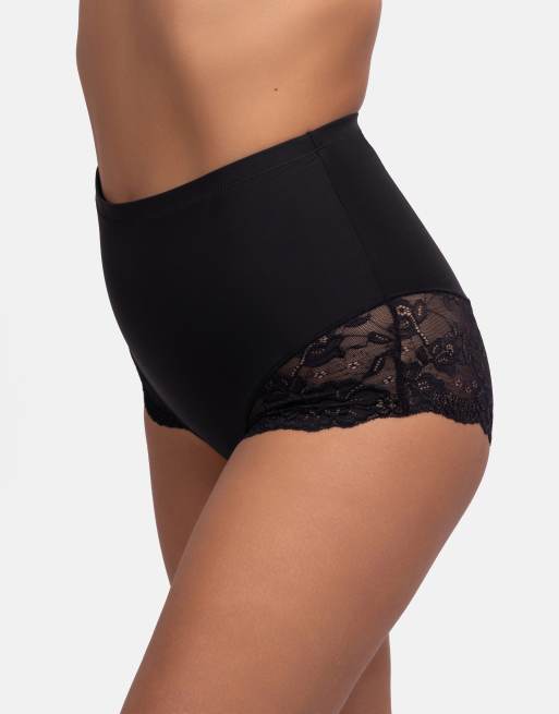 Dorina Brigitte mid waist brief black in black, 3 of 4
