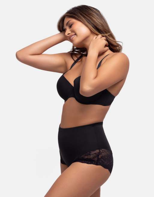 Dorina Brigitte mid waist brief black in black, 4 of 4