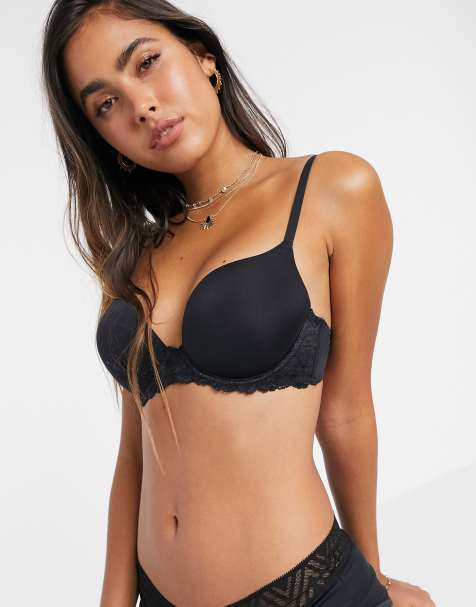 Figleaves Fuller Bust Clara Spot Mesh And Lace Longline Balcony