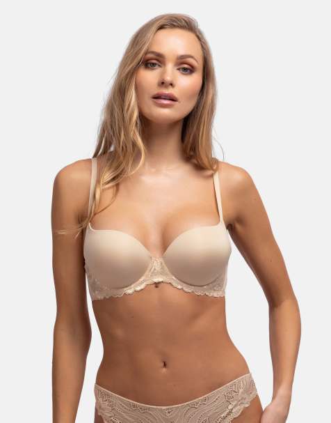 Dorina Claire super push up demi beige bra in beige