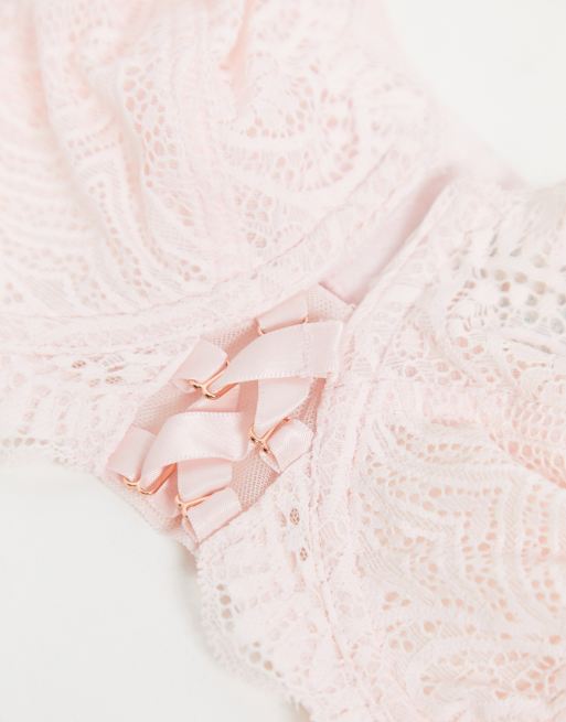 Dorina Curve – Blissful – Ungepolsterter BH mit Spitze in Rosa - PINK, 3 von 4