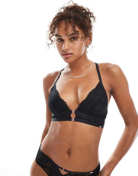Dorina Emory lace bralet in black - view 1