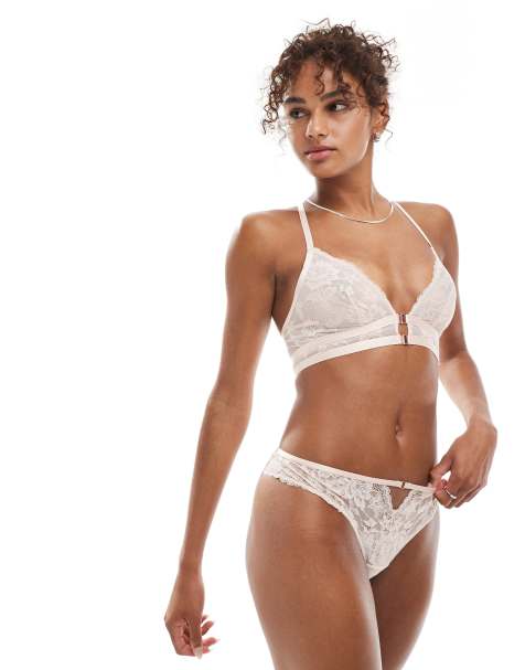 Dorina Emory lace lingerie thong in light pink - view 1