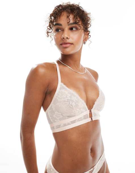 Dorina – Emory – Ljusrosa bralette i spets - view 1