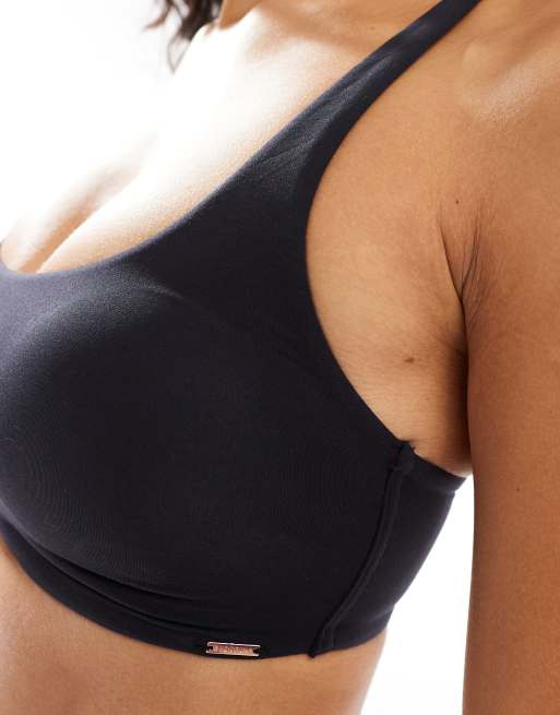 Dorina – Essential – Svart ovadderad bralette i mikrofiber med djup halsringning, 2 av 4
