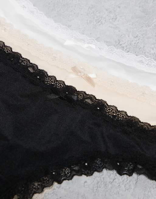 Dorina – Essential – Zestaw 6 par stringów z mikrofibry w różnych kolorach, 3 z 3