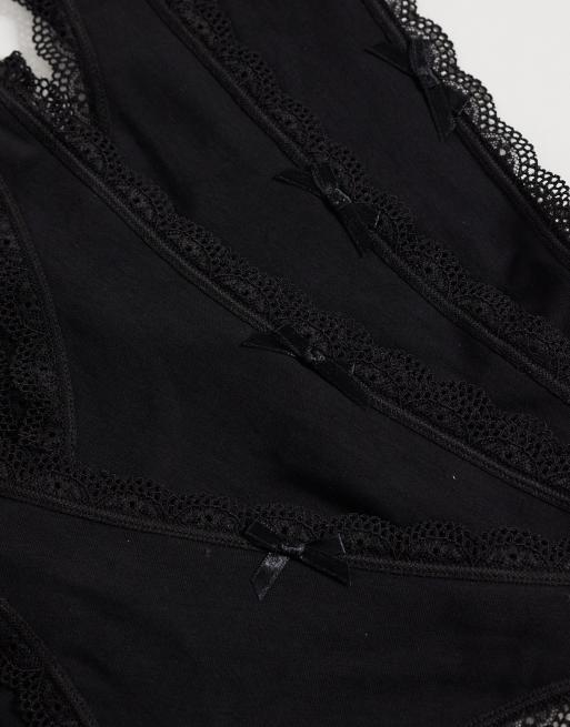 Dorina Essentials Baumwoll-5er-Pack Strings in Schwarz, 3 von 3