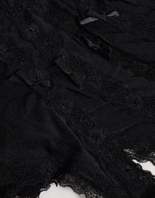 Dorina Essentials microfibre 5 pack G-strings in black, 3 of 3