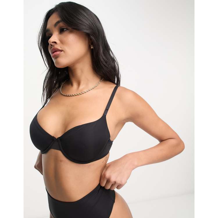 adviicd She Fit Sports Bras One Smooth U Underwire Bra, Smoothing Shapewear  Bra, Concealing Full-Coverage Bra with Front-to-Back Black Small 