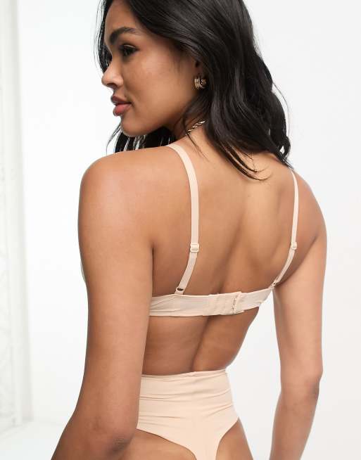 Dorina Evelyn B-F blend smoothing unpadded underwire bra in biscuit, 3 of 4