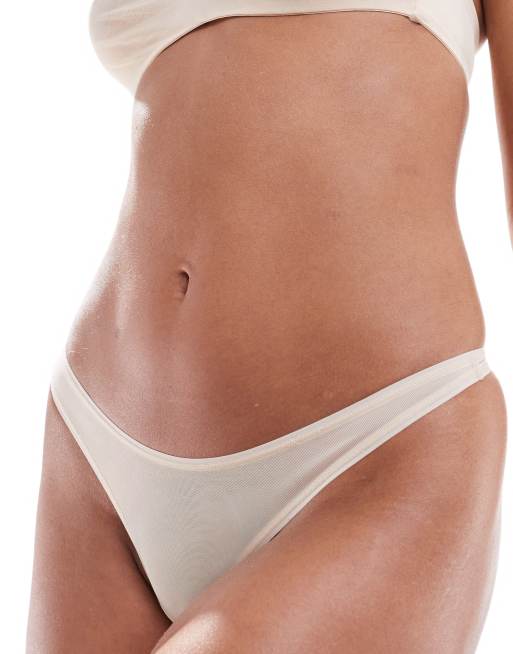 Dorina Exclusive Invisible Sculpt skinny thong in biscuit , 2 of 4
