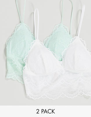 mint green bralette