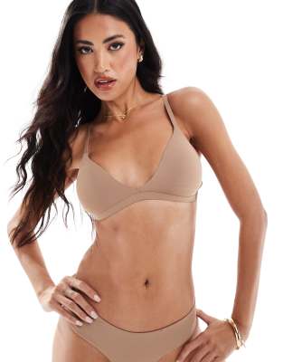 Dorina Gallium soft t-shirt bra in brown