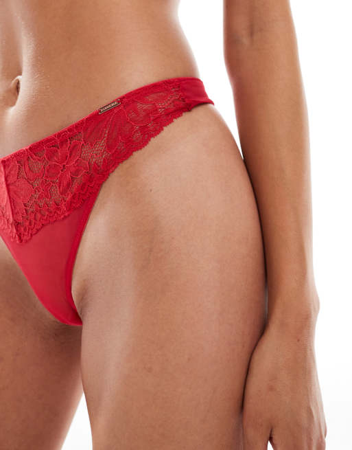 Dorina Jemma thong in red, 3 of 4