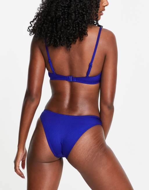 Dorina Kibera high leg micro brazilian bottoms in blue, 2 of 4