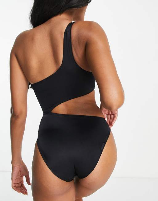 Dorina - Komave - Costume da bagno monospalla asimmetrico monocromatico , 2 di 4