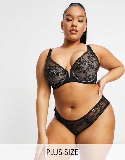 Dorina Legend lace lingerie set in black ASOS