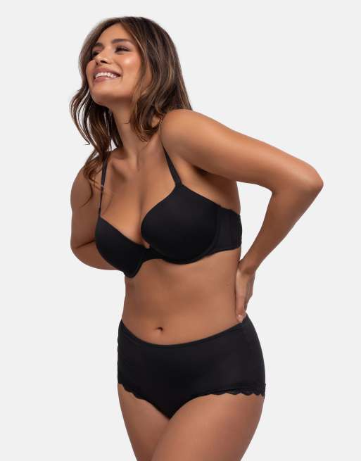 Dorina Michelle push up demi black bra in black, 4 of 4
