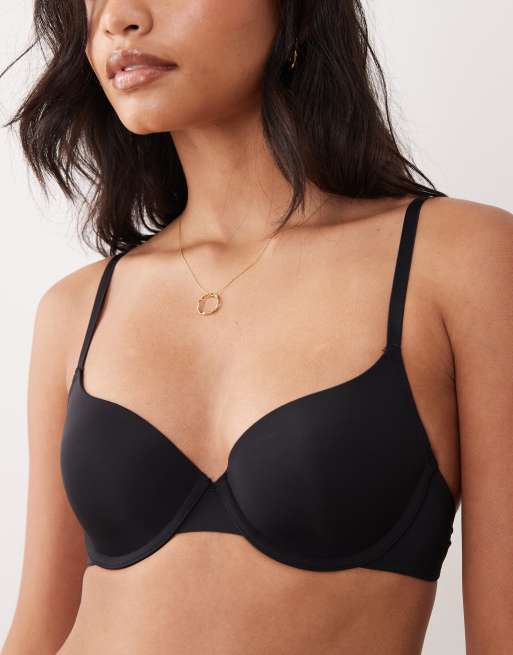 Dorina - Michelle - Reggiseno T-shirt bra nero, 3 di 4