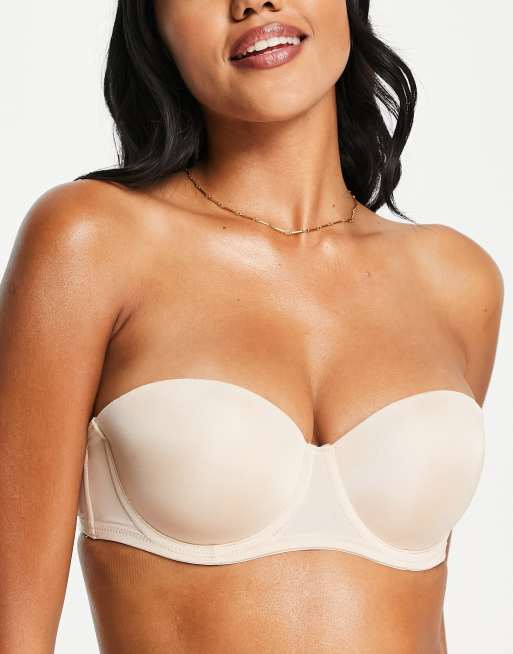 Dorina Michelle strapless bandeau bra in black