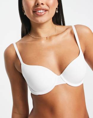 Dorina Michelle animal lace lightly padded wireless bra in white