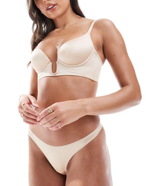 Dorina - Mix & Match Sublime Sculpt - Reggiseno scollo profondo leggermente imbottito beige, 2 di 4